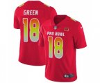 Cincinnati Bengals #18 A.J. Green Limited Red 2018 Pro Bowl Football Jersey