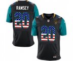 Jacksonville Jaguars #20 Jalen Ramsey Elite Black Alternate USA Flag Fashion Football Jersey