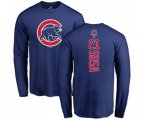 MLB Nike Chicago Cubs #21 Sammy Sosa Royal Blue Backer Long Sleeve T-Shirt