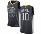 Golden State Warriors #10 Tim Hardaway Authentic Black Basketball Jersey - Statement Edition