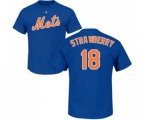 New York Mets #18 Darryl Strawberry Replica Blue Home Cool Base Baseball Jersey
