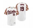 Baltimore Orioles Chris Davis White Turn Back the Clock Maryland Day Jersey