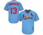 St. Louis Cardinals #13 Matt Carpenter Replica Light Blue Cooperstown Baseball Jersey