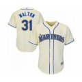 Seattle Mariners #31 Donnie Walton Authentic Cream Alternate Cool Base Baseball Player Jersey