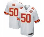 Kansas City Chiefs #50 Darron Lee Game White Football Jersey
