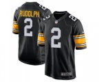 Pittsburgh Steelers #2 Mason Rudolph Game Black Alternate Football Jersey