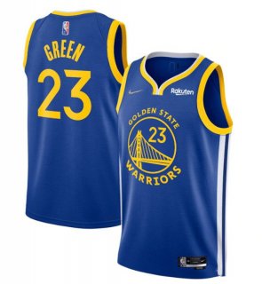 Golden State Warriors #23 Draymond Green Royal 75th Anniversary Stitched Basketball Jersey