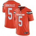 Cleveland Browns #5 Zane Gonzalez Orange Alternate Vapor Untouchable Limited Player NFL Jersey