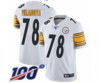 Pittsburgh Steelers #78 Alejandro Villanueva White Vapor Untouchable Limited Player 100th Season Football Jersey