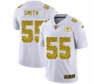 Green Bay Packers #55 Za'Darius Smith Flocked Leopard Print Vapor Limited Football Jersey White