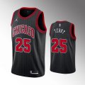 Chicago Bulls #25 Dalen Terry Black Swingman Stitched Basketball Jersey