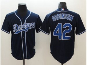 Los Angeles Dodgers #42 Jackie Robinson Navy Blue New Cool Base Stitched Baseball Jersey