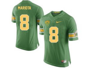 Men\'s Oregon Duck Marcus Mariota #8 College Football 20th Anniversary Throwback Jerseys - Apple Green