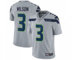 Seattle Seahawks #3 Russell Wilson Grey Alternate Vapor Untouchable Limited Player Football Jersey