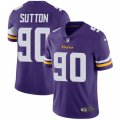 Minnesota Vikings #90 Will Sutton Purple Team Color Vapor Untouchable Limited Player NFL Jersey