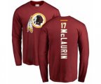 Washington Redskins #17 Terry McLaurin Maroon Backer Long Sleeve T-Shirt