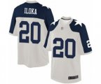 Dallas Cowboys #20 George Iloka Limited White Throwback Alternate Football Jersey