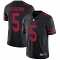 San Francisco 49ers #5 Bradley Pinion Black Vapor Untouchable Limited Player NFL Jersey