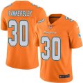 Miami Dolphins #30 Cordrea Tankersley Limited Orange Rush Vapor Untouchable NFL Jersey