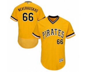 Pittsburgh Pirates Dovydas Neverauskas Gold Alternate Flex Base Authentic Collection Baseball Player Jersey