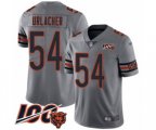 Chicago Bears #54 Brian Urlacher Limited Silver Inverted Legend 100th Season Football Jersey
