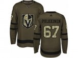 Vegas Golden Knights #67 Teemu Pulkkinen Authentic Green Salute to Service NHL Jersey