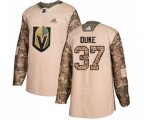 Vegas Golden Knights #37 Reid Duke Authentic Camo Veterans Day Practice NHL Jersey
