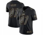 Kansas City Chiefs #87 Travis Kelce Black 2019 Vapor Limited Golden Edition Jersey
