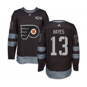 Philadelphia Flyers #13 Kevin Hayes Authentic Black 1917-2017 100th Anniversary Hockey Jersey