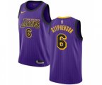 Los Angeles Lakers #6 Lance Stephenson Authentic Purple Basketball Jersey - City Edition
