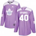 Toronto Maple Leafs #40 Garret Sparks Authentic Purple Fights Cancer Practice NHL Jersey