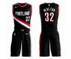 Portland Trail Blazers #32 Bill Walton Swingman Black Basketball Suit Jersey - Icon Edition