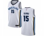 Memphis Grizzlies #15 Brandon Clarke Authentic White Basketball Jersey - Association Edition