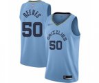 Memphis Grizzlies #50 Bryant Reeves Authentic Blue Finished Basketball Jersey Statement Edition