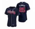 Atlanta Braves #25 Tyler Flowers Nike Navy Authentic 2020 Alternate Jerseys