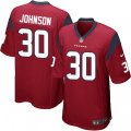 Houston Texans #30 Kevin Johnson Game Red Alternate NFL Jersey