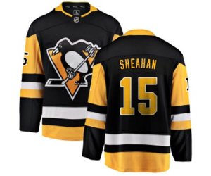 Pittsburgh Penguins #15 Riley Sheahan Fanatics Branded Black Home Breakaway NHL Jersey