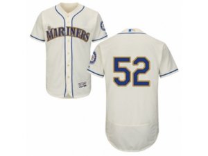Seattle Mariners #52 Carlos Ruiz Cream Flexbase Authentic Collection MLB Jersey