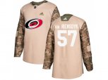 Carolina Hurricanes #57 Trevor Van Riemsdyk Camo Authentic 2017 Veterans Day Stitched NHL Jersey