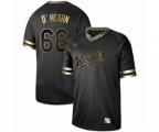Kansas City Royals #66 Ryan O'Hearn Authentic Black Gold Fashion Baseball Jersey
