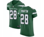 New York Jets #28 Curtis Martin Elite Green Team Color Football Jersey