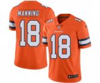 Denver Broncos #18 Peyton Manning Limited Orange Rush Vapor Untouchable Football Jersey
