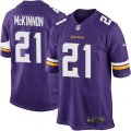 Minnesota Vikings #21 Jerick McKinnon Game Purple Team Color NFL Jersey