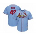 St. Louis Cardinals #49 Jordan Hicks Authentic Light Blue Alternate Cool Base Baseball Player Jersey