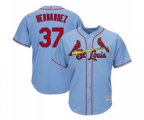 St. Louis Cardinals #37 Keith Hernandez Replica Light Blue Alternate Cool Base Baseball Jersey