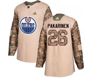 Edmonton Oilers #26 Iiro Pakarinen Authentic Camo Veterans Day Practice NHL Jersey