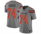 Cleveland Browns #74 Chris Hubbard Limited Gray Inverted Legend Football Jersey