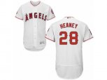 Los Angeles Angels of Anaheim #28 Andrew Heaney White Flexbase Authentic Collection MLB Jersey