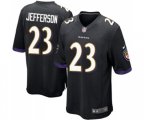 Baltimore Ravens #23 Tony Jefferson Game Black Alternate Football Jersey