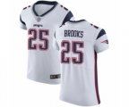 New England Patriots #25 Terrence Brooks White Vapor Untouchable Elite Player Football Jersey